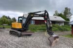 Mini-pelle d’occasion Volvo EC55C (2009) – 4,91T – Moteur Yanmar 37 kW