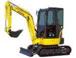 Mini-Pelle Komatsu PC26MR-3 d’Occasion (2013) – 2,8T avec 3 Godets