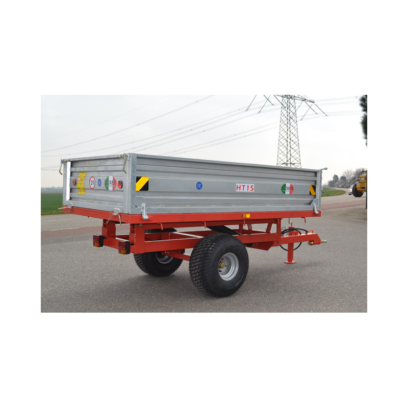 remorque-agricole-boxer-ht15-001 Remorque Basculante Agricole pour Tracteur Compact – Modèles HT15, HT25 – Image 1